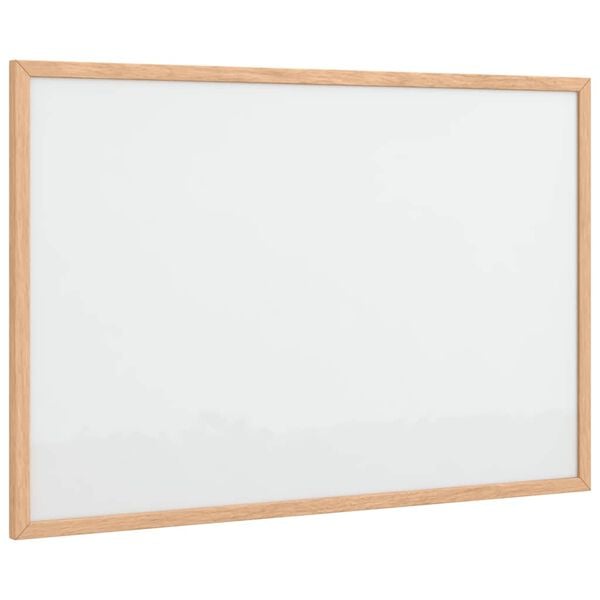 vidaXL Tableau blanc magn&eacute;tique avec cadre en bois de pin massif 60 x 40 cm