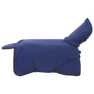 vidaXL Couverture &Eacute;quine Bleu marine complet 75 cm Polyester