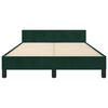 vidaXL Cadre de lit sans matelas vert fonc&eacute; 120x200 cm velours
