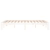 vidaXL Cadre de lit sans matelas blanc 120x190 cm
