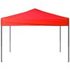 vidaXL Tente de r&eacute;ception pliable Rouge 3x3 m