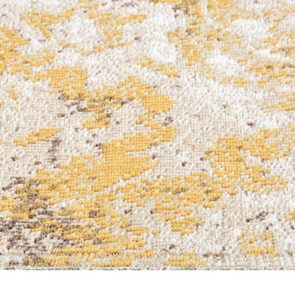 vidaXL Tapis &agrave; tissage plat d'ext&eacute;rieur 100x200 cm Jaune