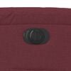vidaXL Fauteuil inclinable &eacute;lectrique Rouge bordeaux Tissu