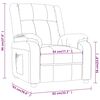 vidaXL Fauteuil inclinable Gris clair Tissu