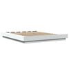 vidaXL Cadre de lit avec lumi&egrave;res LED sans matelas blanc 150x200 cm
