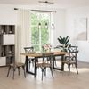 vidaXL Table &agrave; manger NOAIN pieds en forme de U 180x90x75cm massif pin