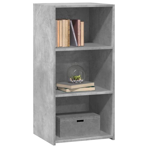 vidaXL Buffet gris b&eacute;ton 45x41x93 cm bois d'ing&eacute;nierie