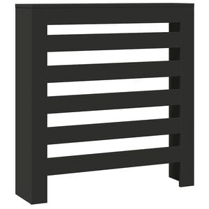 vidaXL Cache-radiateur noir 78x20x82 cm bois d'ing&eacute;nierie