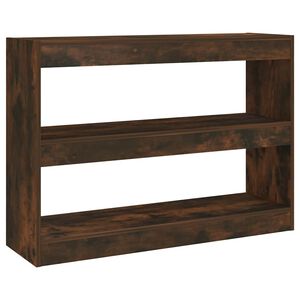 vidaXL Biblioth&egrave;que/S&eacute;parateur de pi&egrave;ce ch&ecirc;ne fum&eacute; 100x30x72 cm