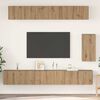 vidaXL Ensemble meuble TV 6 pcs ch&ecirc;ne artisanal Bois d'ing&eacute;nierie