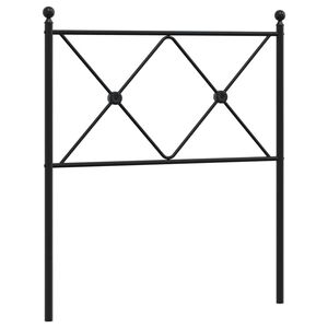 vidaXL T&ecirc;te de lit de remplacement m&eacute;tal blanc 75 cm