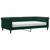 vidaXL Lit de jour avec matelas vert fonc&eacute; 100x200 cm velours