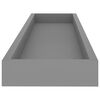 vidaXL &Eacute;tag&egrave;res murales Loggia 2 pcs Gris 80x15x4 cm MDF