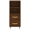 vidaXL Buffet Ch&ecirc;ne marron 34,5x34x90 cm Bois d'ing&eacute;nierie