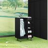 vidaXL Armoire de Golf avec roue Uni Ch&ecirc;ne noir 65 x 45 x 98 cm
