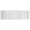 vidaXL Lit surélevé à gabion Fer galvanisé 330x50x100 cm
