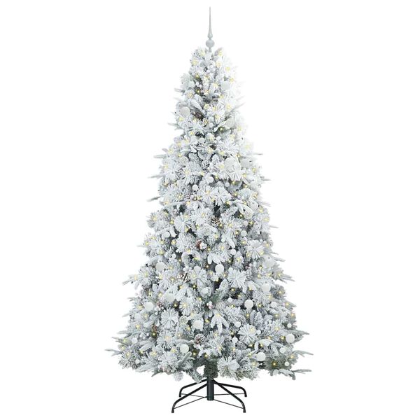 vidaXL Sapin de No&euml;l Artificiel &agrave; Branches Articul&eacute;es Blanc 240 cm