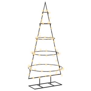 vidaXL Sapin de No&euml;l en m&eacute;tal avec support KUOPIO 125 cm Blanc chaud