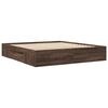 vidaXL Cadre de lit sans matelas ch&ecirc;ne marron 180x200 cm