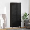 vidaXL Haut Armoire Ch&ecirc;ne noir 69,5 x 34 x 180 cm Bois d'ing&eacute;nierie