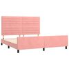 vidaXL Cadre de lit sans matelas rose velours