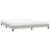 vidaXL Cadre de lit sans matelas gris clair 180x220 cm velours