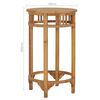 vidaXL Ensemble de bar de jardin 3 pcs Bois de teck solide