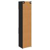 vidaXL Haut Armoire Ch&ecirc;ne noir 50 x 42,5 x 225 cm Bois d'ing&eacute;nierie