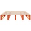 vidaXL Cadre de lit sans matelas cire marron 150x200cm bois pin massif