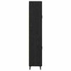 vidaXL Haut Armoire Ch&ecirc;ne noir 69,5 x 34 x 180 cm Bois d'ing&eacute;nierie