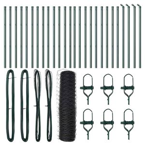 vidaXL Poteau de cl&ocirc;ture. Gris