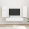 vidaXL Ensemble meuble TV Montage mural 4 pcs Blanc Bois d'ing&eacute;nierie