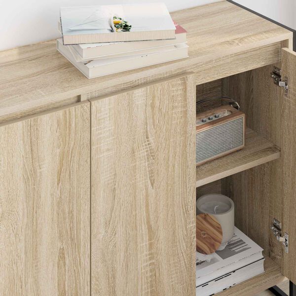 vidaXL Meuble d'appoint Sonoma 96,5 x 30 x 75 cm Bois d'ing&eacute;nierie