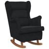 vidaXL Chaise &agrave; bascule Noir 92 x 71 x 100 cm Contreplaqu&eacute;