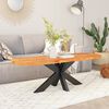 vidaXL Dessus de table 110x40x2,5 cm ovale bois massif d'acacia