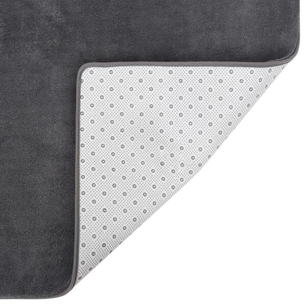 vidaXL Tapis peluche Anthracite 230x160 cm