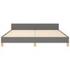 vidaXL Cadre de lit sans matelas gris fonc&eacute; 180x200 cm tissu
