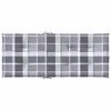 vidaXL Coussins de chaise jardin à dossier haut lot de 6 carreaux gris