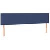 vidaXL T&ecirc;tes de lit Bleu 160x5x78/88 cm Tissu