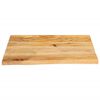 vidaXL Dessus de table &agrave; bord vivant 60x60x2,5 cm bois massif manguier