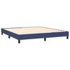 vidaXL Sommier &agrave; lattes de lit avec matelas LED Bleu 180x200 cm Tissu