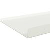 vidaXL &Eacute;tag&egrave;re flottante 4 pcs Blanc 80 x 18 x 2,5 cm Acier