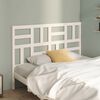 vidaXL T&ecirc;te de lit Blanc 156x4x104 cm Bois massif de pin