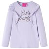 T-shirt enfants à manches longues lilas clair 104
