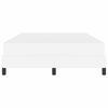 vidaXL Cadre de lit avec matelas Blanc pur 140 x 190 cm tissu