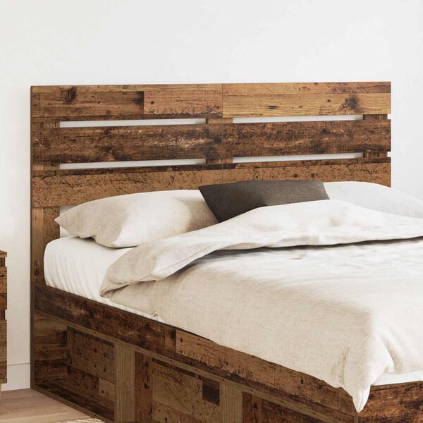 vidaXL T&ecirc;te de lit Bois Ancien 160 cm Bois d'ing&eacute;nierie