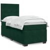 vidaXL Sommier &agrave; lattes de lit avec matelas Vert fonc&eacute; 90x200 cm