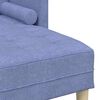 vidaXL Ensemble de Canap&eacute;s avec coussin Bleu denim Polyester