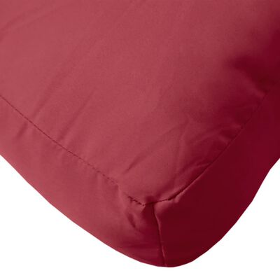 vidaXL Coussin de palette rouge bordeaux 70x40x12 cm tissu