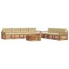 vidaXL Ensemble de canap&eacute;s d'ext&eacute;rieur 8 pcs Naturel et Beige